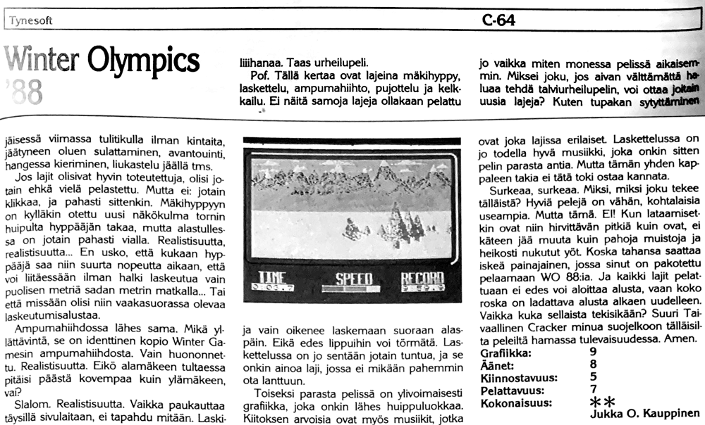 Winter Olympics '88